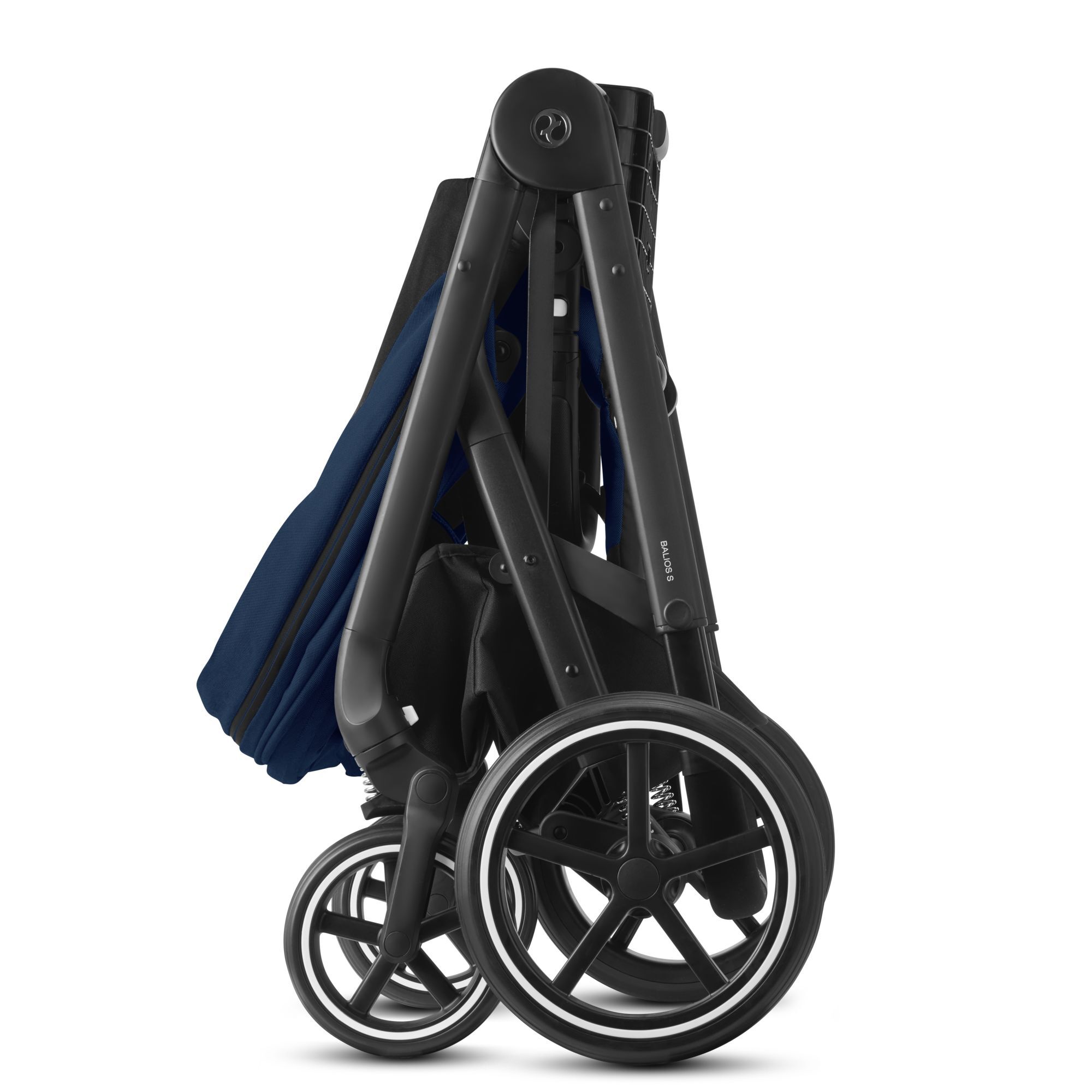 Прогулочная коляска Cybex Balios S Lux Navy Blue/black frame (с дождевиком)